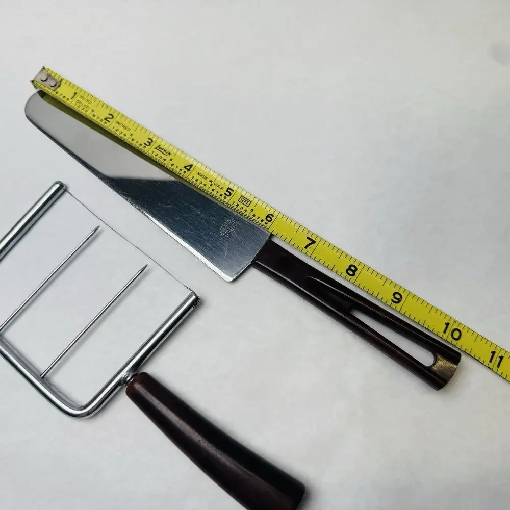 Vintage STANHOME Stainless‎ Retro Cake Pie Knife Bakelite Handle & Cheese Slicer